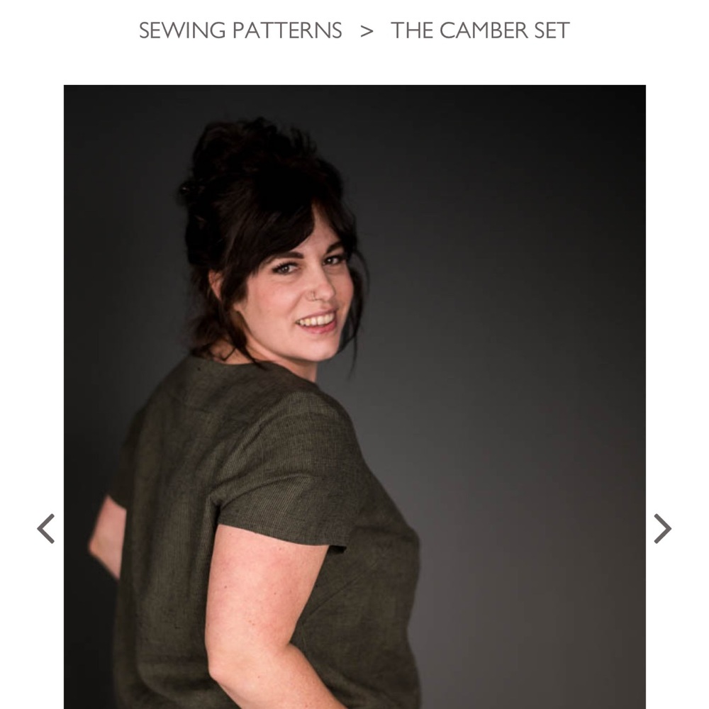 Chic Black and Tan Checkered « Camber Top » in Irish Linen - Picture 4 of 4